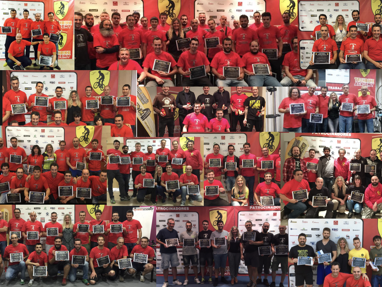 Alumnos con diplomas TechBikeAcademy